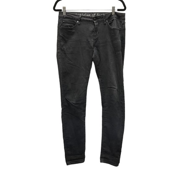 ARTICLES OF SOCIETY Woman's Black Denim Jeans Size 28 Mid Rise - Picture 1 of 15